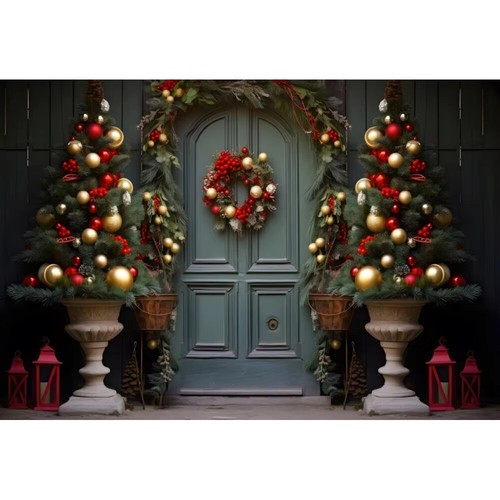 Christmas Fireplace Photography Backdrops Interior Xmas Tree Gifts PartyBackdrop - Picture 21 of 21