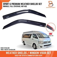 WEATHER SHIELD WINDOW VISOR RAIN GUARD FOR TOYOTA HIACE COMMUTER H200 2005-2019
