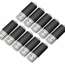 10/30/50Pack 16GB Lot Flash Drive USB 2.0 Memory Stick Rectangle Thumb Pen Drive