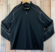 Nike Golf 1/4 Zip Pullover Long Sleeve Sweat Shirt Men  s Large Activewear Black