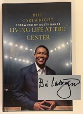 SIGNED Living Life at the Center Bill Cartwright 5x NBA Champ 1st Ed 🏀📖 Bulls
