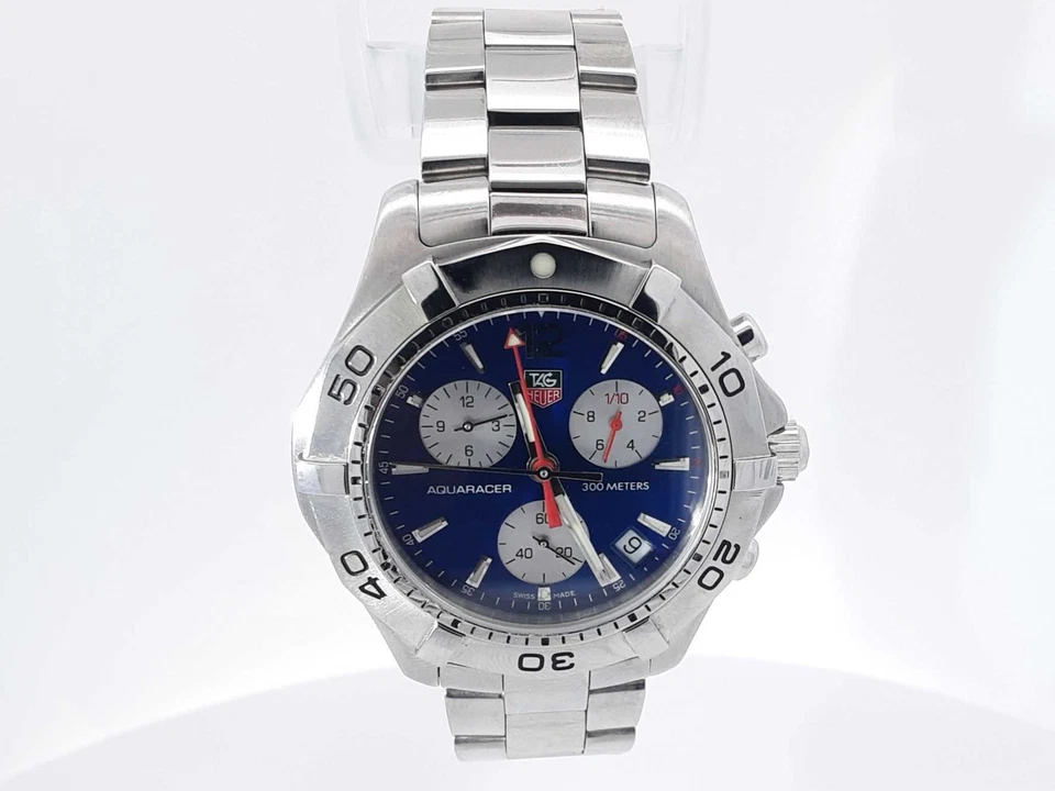 Tag Heuer Aquaracer Chronograph Caf1112 Stainless Steel Watch Aa0725rxzsa