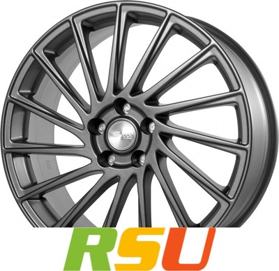 4x Brock B39 himalaya grey matt 7.5x19'' ET38 LK4 108 ML 63.4 Alufelgen 19 Zoll