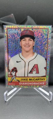 2025 Topps Heritage - High Number SP Jake McCarthy #473 Chrome Sparkle Refractor