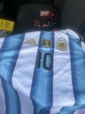 adidas Argentina Lionel Messi #10 FIFA World Cup 2022 Soccer Jersey