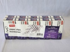 Staples Jumbo Paper Clips 10 Packs 1000 Clips NEW SEALED