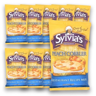 Sylvia s Restaurant Peach Cobbler Recipe Mix, Delicious Desserts Made Easy wi...