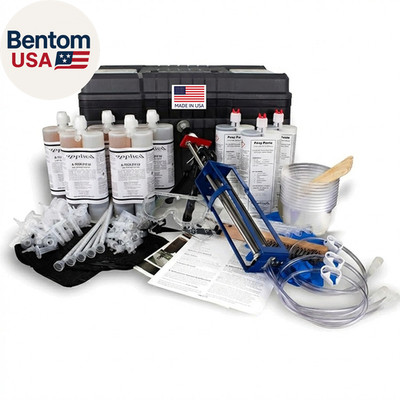 30Ft Epoxy Foundation Wall Crack Repair Kit, A-Tech 212 LV Injection System, AST