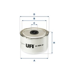 UFI Kraftstofffilter 24.454.00 für LAND ROVER