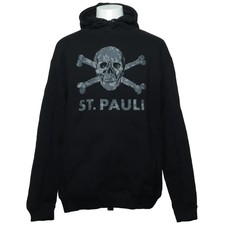 St.Pauli, Kapuzenpullover, Größe: XXL, Schwarz, Baumwolle/Polyester, Print #cVG