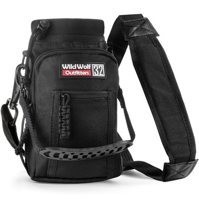 Wild Wolf 32 oz Water Bottle Carrier Padded Strap