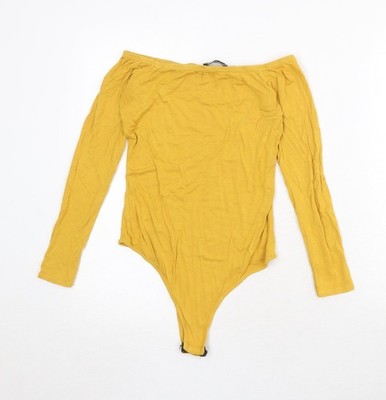 Gelber Damenbody Größe 10 von PRETTYLITTLETHING