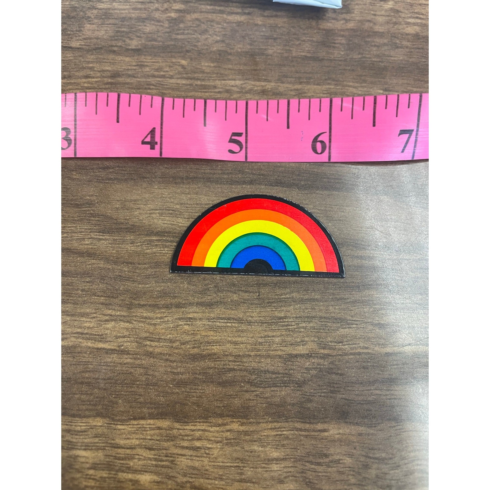  Retro Rainbow Half-Circle Magnet – Pride LGBTQ+ Colorful Fridge Art