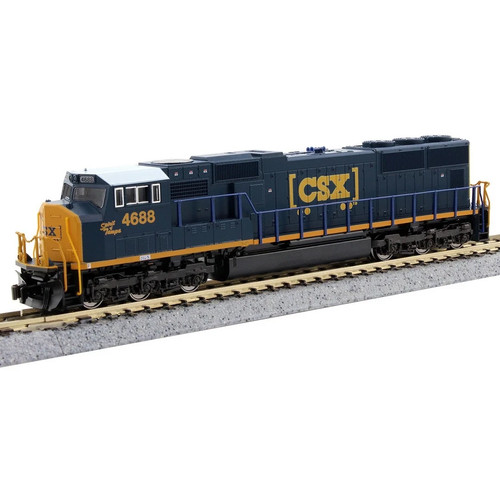 Locomotora radiador plano Kato escala N 176-7616-DCC CSX SD70M 4688 con Digitrax | Zustand: New