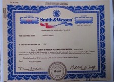 US - Smith & Wesson- Aktie - blau -