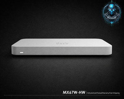 Cisco Meraki MX67W-HW Cloud-Managed Network Security/Firewall Unclaimed