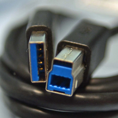6 x Dell High Speed USB 3.0 Type A Male To B Male Printer Cables - 2 Meters