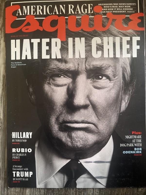 Trump Esquire February 2016 Magazine Donald Trump Donald Trump Cover No Label