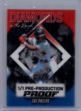 Tre Phelps 2025 Leaf Metal 1/1 Pre Production Proof