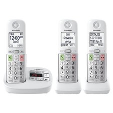 Panasonic KX-TGU433 White Cordless Phone 3 Handsets