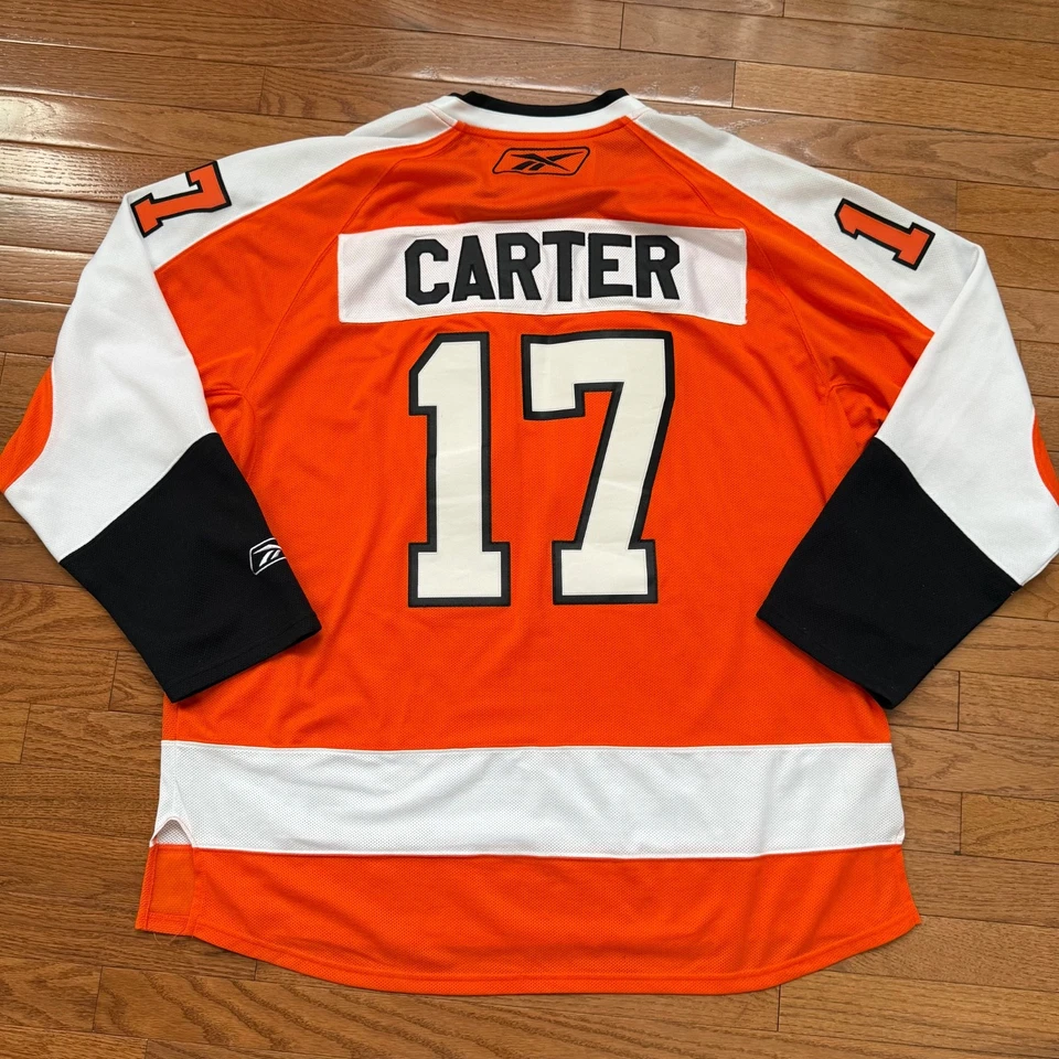 Reebok Philadelphia Flyers #17 Carter Orange Hockey Jersey Men’s 2XL NHL XXL - Image 2 of 4