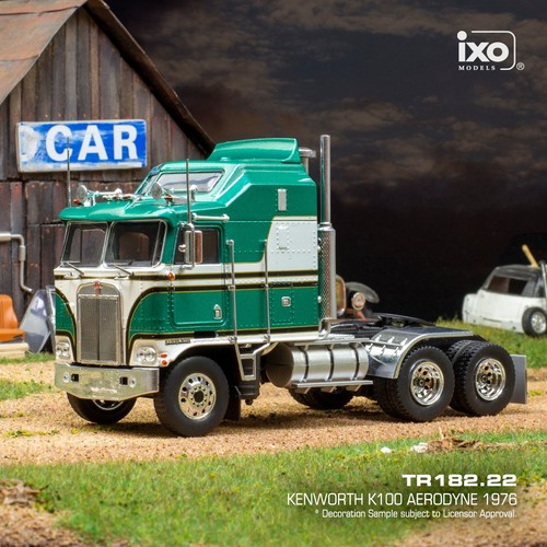 IXO 1/43 TR182 KENWORTH K100 AERODYNE 1976 Verde/Bianco Green/White truck CAB prezzo ebay