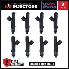 Set Of 8 OEM Bosch 0280158001 Fuel Injectors for Ford 04-09 E150 E250 5.4L