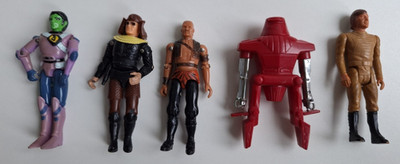 3 3/4'' AUSSERIRDISCHE Mego Martell 2x BUCK ROGERS * 2x GALACTICA ROBOTECH