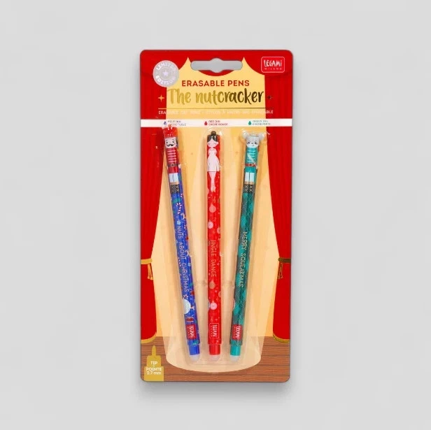 Legami „The Nutcracker“ 3er-Set Gelstifte Weihnachten 2025 Geschenk NEU