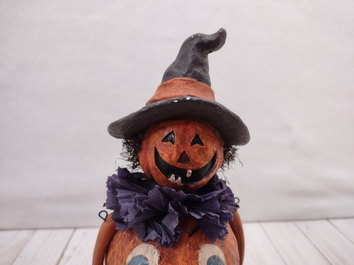 Christopher Radko Halloween Pumpkin Treater 11” Bobblehead Figurine Retired - Afbeelding 2 van 12