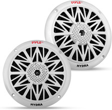 Dual 5.25'' Water Resistant Marine Speakers, 2-Way Full Range Stereo Sound, 150