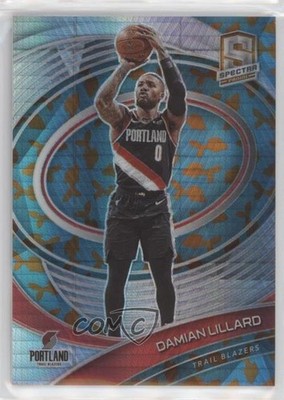 2020-21 Panini Spectra Asia Blue Orange Prizm 31/49 Damian Lillard #63 hs9