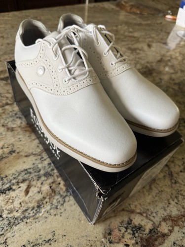 Scarpe da golf donna Foot joy Traditions taglia 10 larghe indossate una volta - Foto 4 di 6