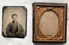 RARE & HISTORICAL AUTHENTIC CONFEDERATE CIVIL WAR SOLDIER TINTYPE PHOTOGRAPH