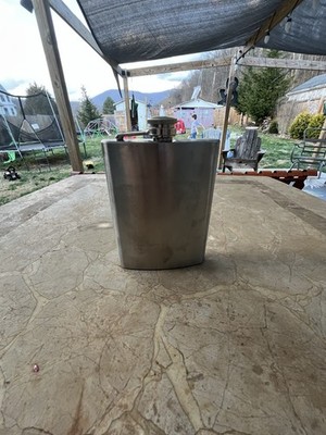 Unbranded Generic Stainless Steel 8oz Stainless Steel Flask Only EMPTY LOL..