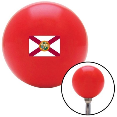 Florida Red Shift Knob w/ M16x1.5 Insert Shifter Auto Manual Custom Automatic