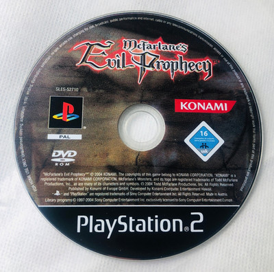 Videospiel Mcfarlanes Evil Prophecy nur Disc Sony PlayStation 2 PS2