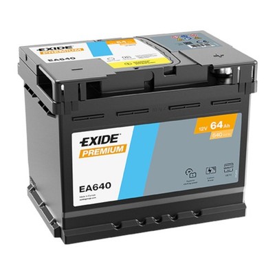 Exide EA640 Premium Carbon Boost 64Ah Autobatterie 12V Starterbatterie Batterie