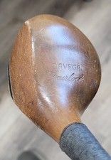 Antique Vintage Davega Gairlock Bulldog Style Hickory Wood Shaft Golf Club Spoon