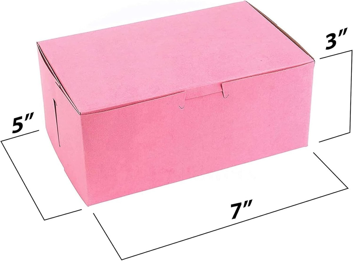 MT Products Pink Cookie Boxes 7