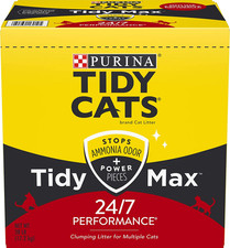 Tidy Max 24/7 Performance Multi Cat Clumping Cat Litter - 38 Lb. Box 1.29 per pound