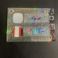 2014 BOWMAN STERLING -MIKE EVANS /KELVIN BENJAMIN- PULSAR DUAL PATCH AUTO /44