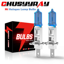 For Fiat 500 2008-2014 - 55w H1 Headlight - White 6000k High Beam Bulbs