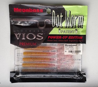 Megabass Vios Dot Worm Rubber Fish Softbait Fishing Lure Twister