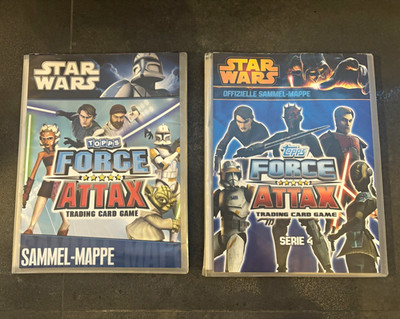 Star Wars The Clone Wars Force Attax   Serie 1 & 4 VOLLSTÄNDIG (ohne LEs)