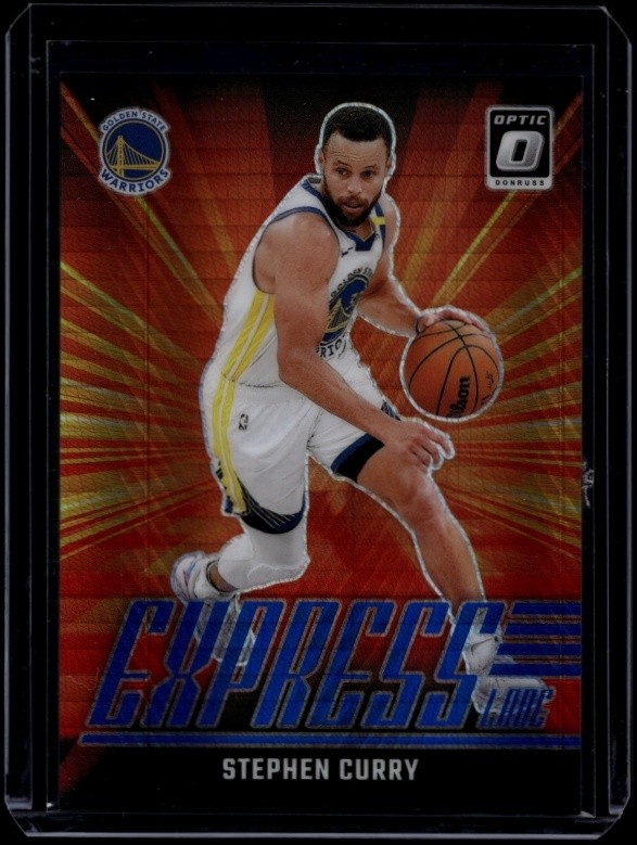 2024-25 Panini Donruss Optic Stephen Curry #13 Express Lane Hyper Blue /175