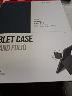 Hama Tablet-Case Stand Folio Grau Für Apple IPad Pro 12,9'' 4.Gen 20, 5.Gen 21...