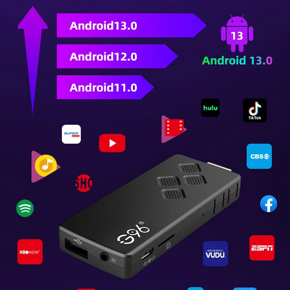 Android 13 Fire TV Stick 8K Media Player 2.4/5G Dual Wifi BT Mit Sprachfunktion - Bild 4 von 4