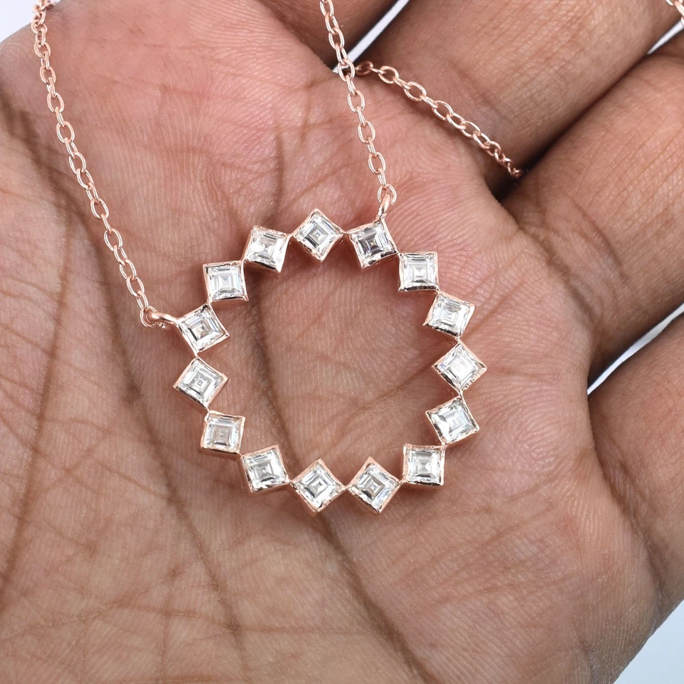 Certified 2.25Ct White Diamonds Necklace-Free Diamond Studs. Free Tariffs. - image 4 of 4