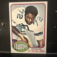 1976 Topps - ED “TOO TALL” JONES #427 (RC) - Dallas Cowboys - NM, HOF